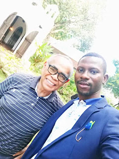 Nwobu Emeka Johnbosco in a Photo with the MD/CEO of Pinto Museum, Dr Joven Cuanang